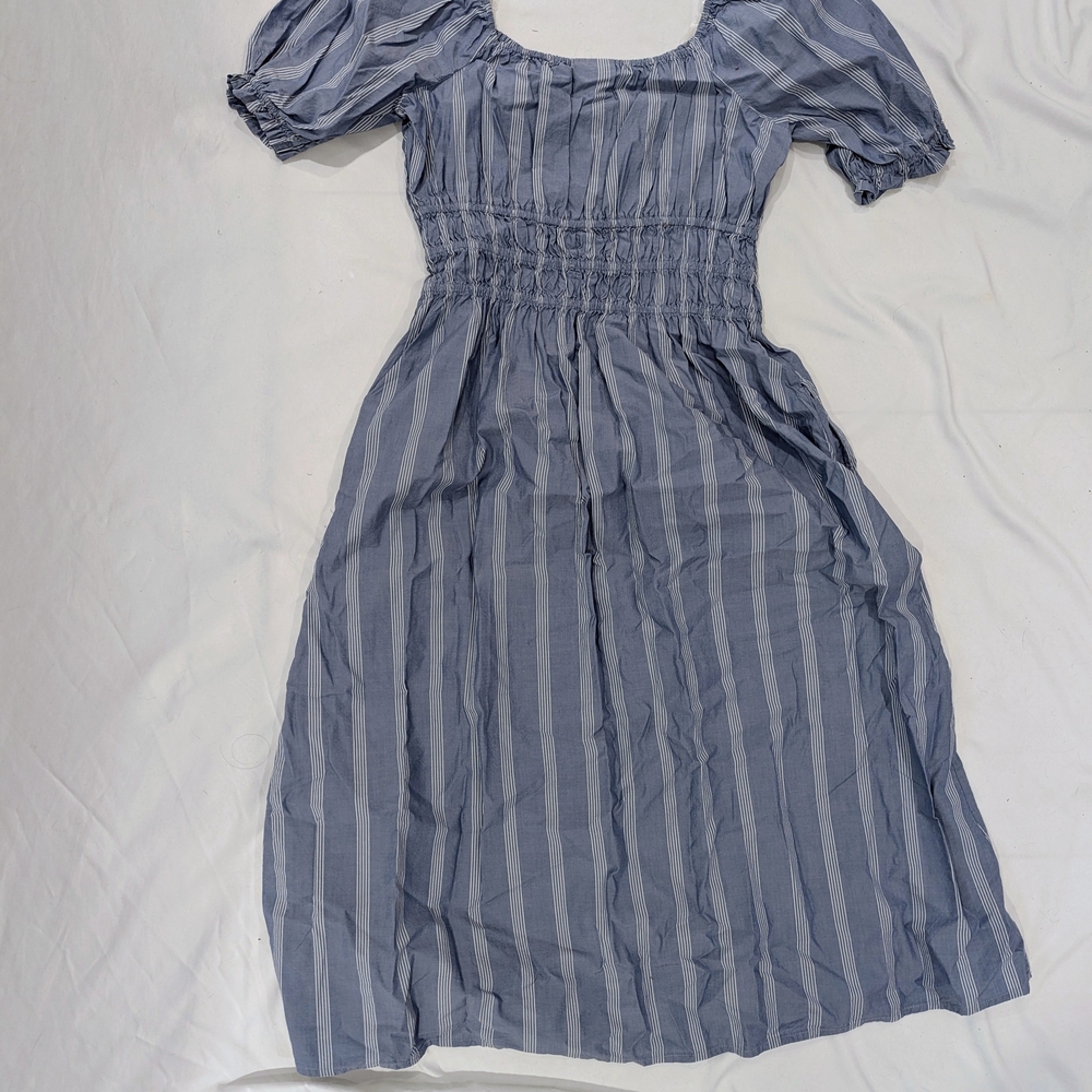 a.n.a Blue and White Striped Dress - Picture 2 of 5
